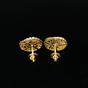New Trend Natural Diamond <b>Stud</b> <b>Earrings</b> | 14K Solid Gold Round Designer <b>Earrings</b> Classic Luxury <b>Fine</b> Jewelry Elegant Daily Wear - Product Image 3