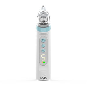 Limpiador de nariz impermeable de nivel de succión ajustable, aspirador <span class=keywords><strong>nasal</strong></span> electrónico para bebé de silicona - Product Image 2