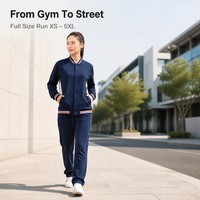 Ensemble de survêtement multifonctionnel personnalisé en 2 pièces, veste bomber à boutons pression, pantalon de jogging pour homme et femme
