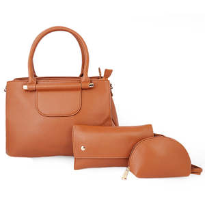 Sac à main pour femme 3 pièces 52006 - MARRON - Product Image 3