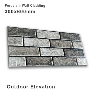 Premium Quality High Depth Elevation 30x60mm Porcelain <b>Tiles</b> <b>for</b> Office <b>Wall</b> Cladding Outdoor Carreaux Indian Exporter - Product Image 2