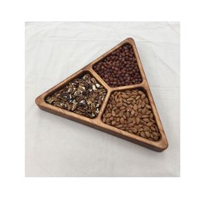 Plato para servir de madera Natural de primera calidad, bandeja pulida para dátiles de frutas secas, dulces para bodas, hogar, hoteles, uso de mesa - Product Image 1
