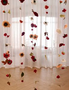 พวงมาลัยแขวนประดิษฐ์ชุดดอกไม้แบบกำหนดเองแขวนติดเพดานแบบ DIY ฉากหลังแขวนดอกไม้แขวนผนังฉากหลังดอกไม้พวงมาลัย - Product Image 4