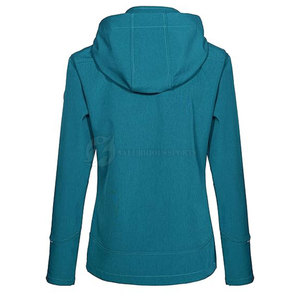 Vestes Softshell pour femmes fabriquées au Pakistan, vêtements d'extérieur respirants, imperméables, coupe-vent, écologiques, doublure en microfibre à capuche - Product Image 2