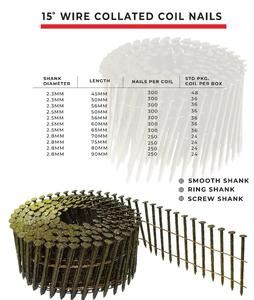 Clavos en Espiral de 2.5mm Fabricados en India, OEM ODM, Personalizados con Espiral y Punta Lisa para Techos, Madera y Proyectos de Construcción, Proveedor - Product Image 2