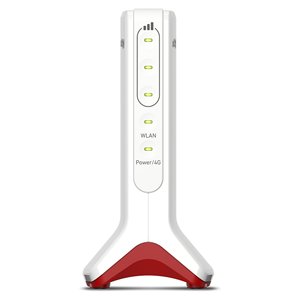 Routeur modem international à bande unique BOX 6825 en blanc et rouge, modèle 20003159 - Product Image 1