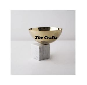 Bol de service en métal fer poli couleur or au design classique avec support en marbre pour la maison, le restaurant, l'hôtel, taille personnalisée, bol à chocolat - Product Image 1