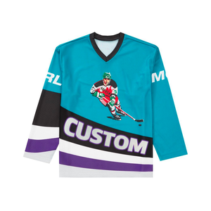Hockey sur glace réversible pour hommes, double face, 100% polyester respirant, sublimation intégrale, qualité supérieure, personnalisable OEM, modèle 2025 - Product Image 1
