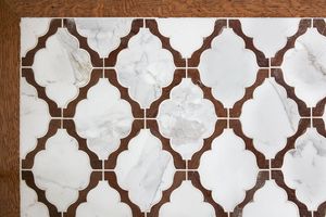 Plaque suspendue de luxe d'art de mosaïque d'incrustation de marbre pour le mur et le plancher à la maison et la décoration en verre en gros fait à la main en céramique italienne Mandala - Product Image 4