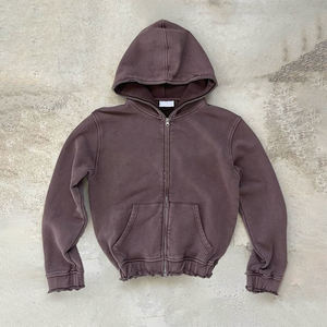 Sudadera con Capucha de Alta Calidad para Hombre, 100% Algodón, Sólida, Transpirable, Cortavientos, Talla Grande, Forro Polar - Product Image 2