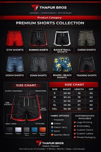 Premium Cotton <b>Cargo</b> <b>Shorts</b> <b>Lightweight</b> Drawstring Multi Pocket Casual <b>Shorts</b> For Hiking Travel Outdoor Summer Wear Men & Women - Product Image 6