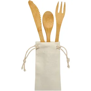 Juego de Cubiertos Ecológicos de Bambú Celuk para Utensilios de Camping al Aire Libre - Product Image 2