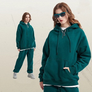 Best Sellers 2025 High Quality French Terry Hoodies Women's Streetwear Plus Size <b>Drop</b> Shoulder Embroidered Hoodie - Product Image 4
