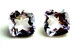 เบาะเหลี่ยมเพชรพลอยตัดอะเมทิสต์สีชมพูหลวมขนาดพร้อมใช้งานสำหรับการทำเครื่องประดับ - Product Image 2