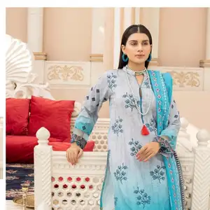 パキスタンShalwar Kameez女性用高品質パキスタン輸入品質shalwar kameezレディース綿100% スーツ