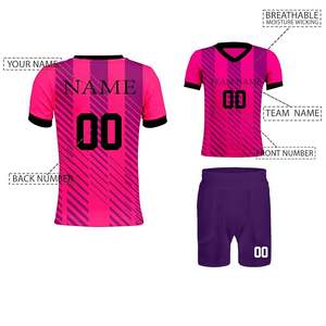 เสื้อฟุตบอลแบบกำหนดเองได้ ทั้งชื่อและหมายเลข  สำหรับทุกทีม  ผลิตจากโพลีเอสเตอร์ - Product Image 4