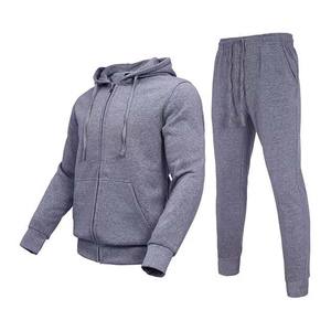 Wholesale Streetwear Custom Tracksuits for Men 2 Piece Sets 100% Cotton Sweatpants Jogger and Zipper Hoodie Sets Men <b>Sweat</b> Suits - Product Image 6