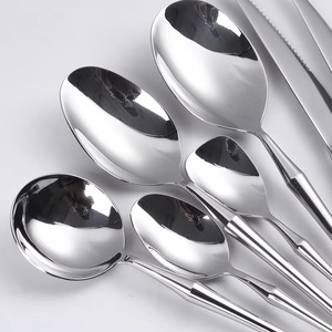 Juego de cubiertos de mesa de acero inoxidable con diseño de mango Delgado pequeño elegante de estilo francés para boda - Product Image 2