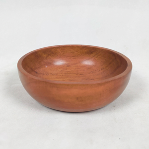 Bol en bois d'acacia fait main, finition naturelle, design vintage, écologique, de luxe, artisanat indien CRAFTS GALORE CTR pour mariage - Product Image 1