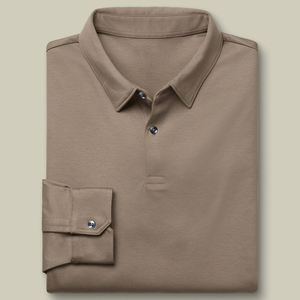 <b>Mens</b> <b>Long</b> <b>Sleeve</b> <b>Polo</b> <b>Shirt</b> Classic Fit Wholesale Custom Made <b>Long</b> <b>Sleeve</b> Smart Jersey <b>Polo</b> <b>For</b> Outdoor Activities Multicolor - Product Image 3