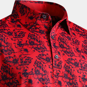 Polo de hombre de alta calidad para verano, informal, de manga corta, antiarrugas, comprimido, hecho de tela de punto para sublimación - Product Image 3