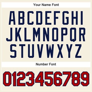 Maillot de baseball imprimé bleu marine à fines rayures personnalisé-Sportswear 100% Polyester équipe/Logo - Product Image 5