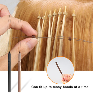 Vente en gros à bas prix Ensemble d'outils d'extension de cheveux Pinces d'extension de cheveux et ciseaux Extensions de cheveux Accessoires Kits d'outils - Product Image 5