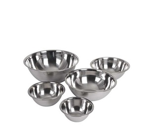 Juego de 2 cuencos para servir pulidos brillantes de acero inoxidable de diseño de tendencia superior para uso en utensilios de cocina - Product Image 3