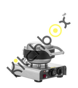 Kitchbox Industrial Comercial de acero inoxidable Antiadherente Tazón Cornet Maker con 1-5 Min Temporizador - Product Image 5