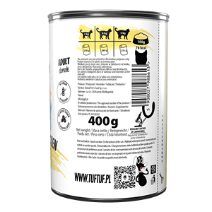 TufTuf Nourriture humide pour chat en conserve - 400 g - Cœurs de poulet - Product Image 3