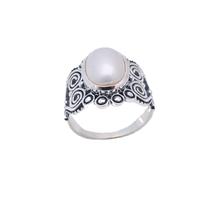 925 Sterling <b>Silver</b> Pearl Rings Women Rings Sterling <b>Silver</b> 925 Jewelry <b>Silver</b> <b>Handmade</b> Rings With Freshwater Pearl New Arrival - Product Image 1