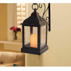 Venta al por mayor de portavelas de metal hecho a mano con color negro para la decoración del hogar y la Oficina de la India - Product Image 4