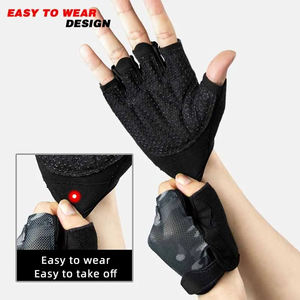 Guantes de Gimnasio Unisex para Levantamiento de Pesas, Guantes de Entrenamiento sin Dedos con Logotipo Personalizado, Características de Protección, Guantes de Fitness en Paquete OEM - Product Image 3
