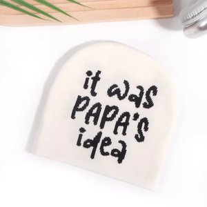 Sombrero de punto Jacquard con patrón de letras para hombre y mujer, gorro de lana cálido para exteriores, producto hecho a mano, 2025 - Product Image 6