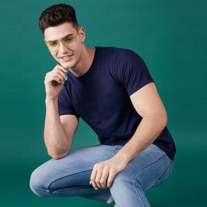 T-shirt à séchage rapide pour hommes de haute qualité en plein air respirant col rond manches courtes chemise 100% coton avec Logo - Product Image 6