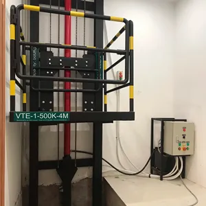 베트남 최고의 인증 유압화물 리프트 엘리베이터 0,5 톤 5M 리프팅 장비 보증 1 년 아시아의 역학