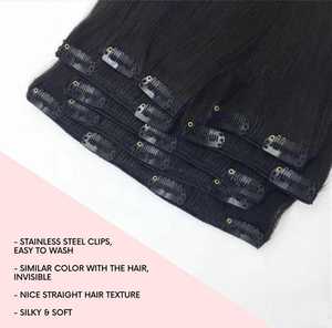 Extensions de cheveux naturels indiens Remy, lisses et soyeux, ondulés, double trame, sans nœuds, non traités, toutes couleurs - Product Image 3