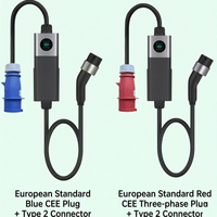 Chargeur EV portable modulaire Daoyu Pro 22kW, type 2 GBT 11kW 7kW 220V 380V OCPP APP IP65, station de charge rapide, garantie de 2 ans