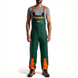 Overol de Protección para Motosierra Konifere para Hombre, de Poliéster, Talla 52, Verde/Naranja - Product Image 2