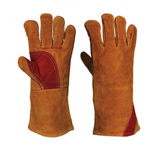 High Quality XL Size Cowhide Split Leather <b>Welding</b> Gloves Anti-Slip Waterproof Touch <b>Screen</b> Features Direct Factory Wholesale - Product Image 2