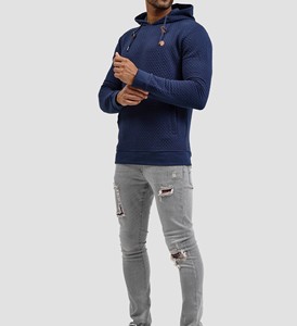 Sweat à capuche brodé pour hommes Sweat-shirt à capuche épais en polaire Sweat-shirt d'hiver chaud et décontracté Streetwear en coton avec poche Vêtements Haut - Product Image 1
