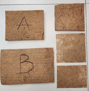 เทปกาวเส้นใยมะพร้าวธรรมชาติแบบ100% แผ่นกาวร้อนละลายสองด้านย่อยสลายได้ทางชีวภาพแบบนุ่ม - Product Image 2