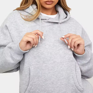 Sudadera con Capucha de Moda Casual de Invierno para Mujer, Tallas Grandes, Estilo Urbano, 100% Algodón, Personalizable en la Parte Delantera, Color Personalizado, Antipilling, Secado Rápido - Product Image 6