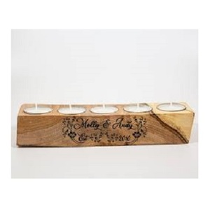 Candelabros de madera de bajo precio de tamaño personalizado, soportes de pilar para el hogar y la boda, candelabro perfumado, cajas de suscripción - Product Image 6