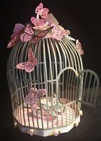 Cage à oiseaux de luxe en fer article d'artisanat au prix de gros avec la meilleure qualité article de très bas de gamme personnaliser la taille et la couleur