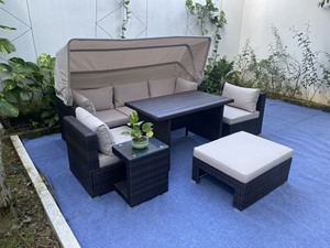 SF00008 Juego de sofá de ratán para exteriores hecho de marco de acero con diseño moderno Hecho en Vietnam con el mejor precio - Product Image 4