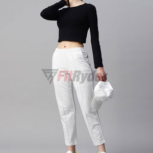 Pantalones de algodón para mujer al por mayor, ropa de invierno de calidad, personalice su propio diseño de logotipo, pantalones de algodón para mujer, tamaño personalizado, Premio barato - Product Image 4