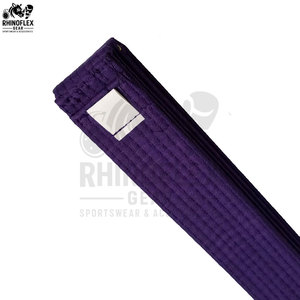 Cinturones de Taekwondo de algodón con logotipo personalizado unisex al por mayor, equipo de artes marciales de alta calidad para cinturones de Karate y Taekwondo - Product Image 3