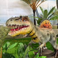 Modèle réaliste de dinosaure animatronique électrique d'intérieur en métal pour parc d'attractions centre commercial parc d'aventure garderie d'aéroport