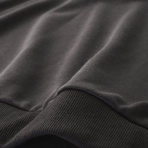 เสื้อฮู้ดโอเวอร์ไซส์แบบสวมหัวลาย300 GSM สำหรับผู้ชายผ้าฟลีซเฮฟวี่เวทสีล้วนมีฮู้ดสำหรับฤดูหนาว - Product Image 5